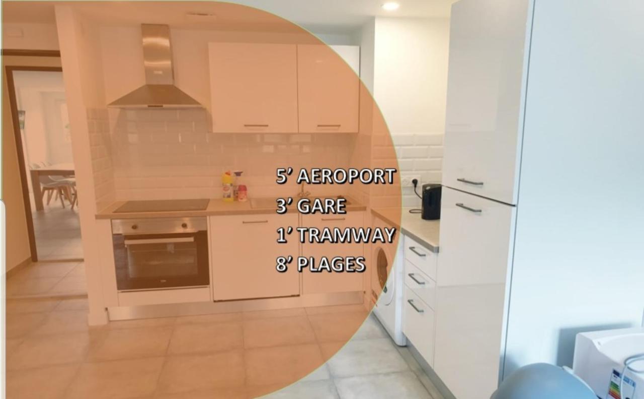 Appartements Renove 2023 Proche Aeroport 5Min, Gare Sncf 2 Min, Tramway Au Pied De L'Immeuble , Parking Possible, Renovated Apartments 2023 Near The Airport 5 Min, Train Station 2 Min, Tram Next To The Building 1 Min, Parking Possible Nice Exterior foto